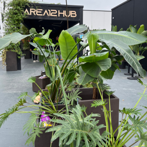 Allestimento floreale per evento benefico Area 12 Hub Brescia