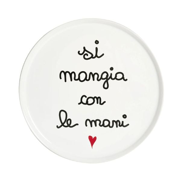 Piatto pizza - Si Mangia Con Le Mani 31,5 cm
