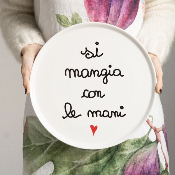 Piatto pizza - Si Mangia Con Le Mani 31,5 cm
