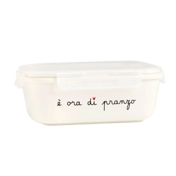 Contenitore scritta: è ora di pranzo - L -