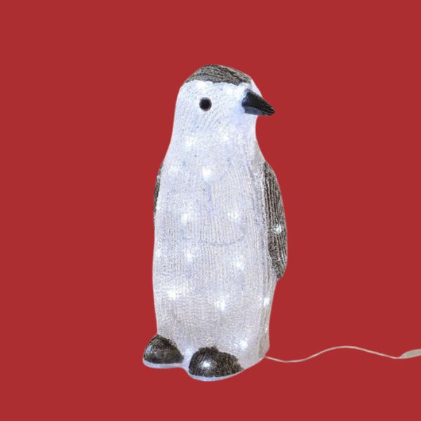 Pinguino Luminoso da esterno H38 cm