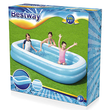Piscina rettangolare gonfiabile per bambini 262X157X46CM- 54006