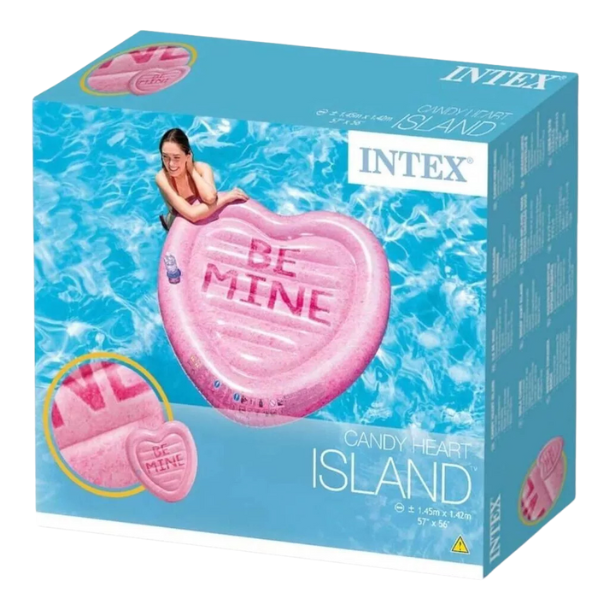 Materassino Gonfiabile Isola Cuore Intex- 145 x 142 cm- 58789
