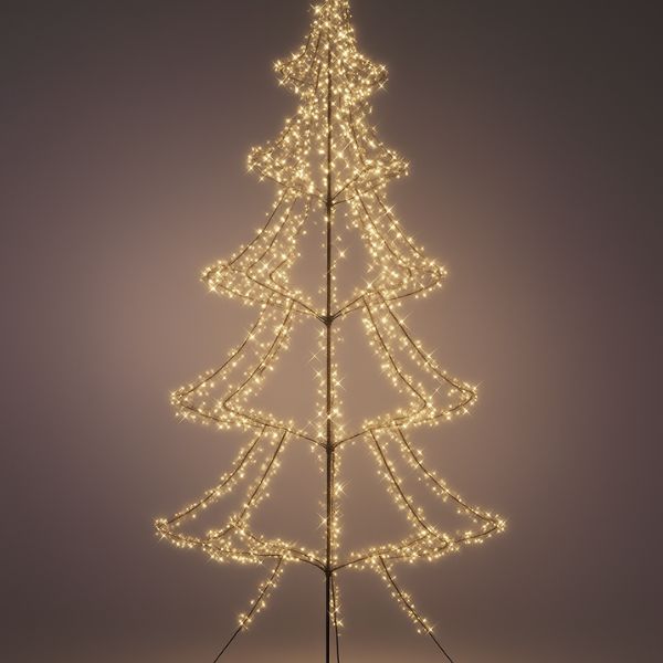 Albero di Natale Luminoso 1800 LED H 3 mt - 493452