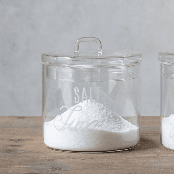 Barattolo in vetro - Sale Fino ⌀ 12 cm
