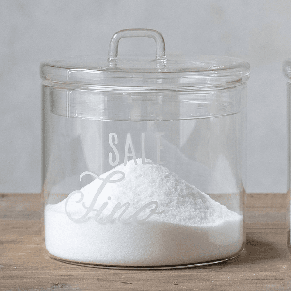 Barattolo in vetro - Sale Fino ⌀ 12 cm