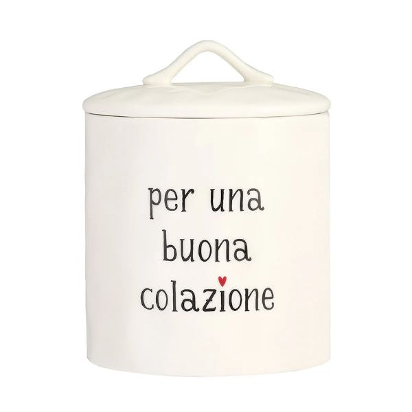 Barattolo - Scritta: Per una buona colazione 16 cm