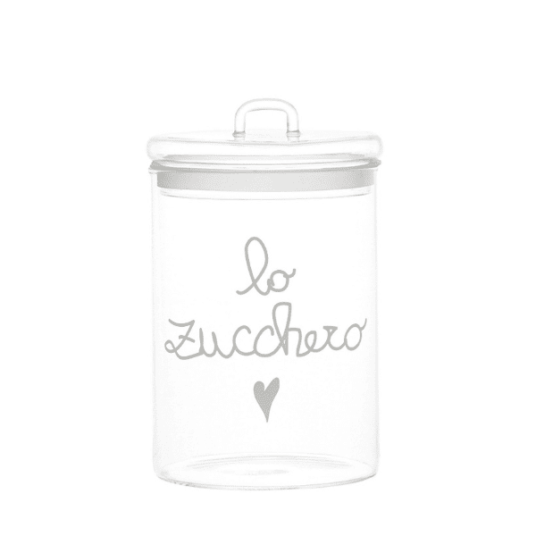 Barattolo in vetro - Lpo zucchero Bianco ⌀ 12 cm