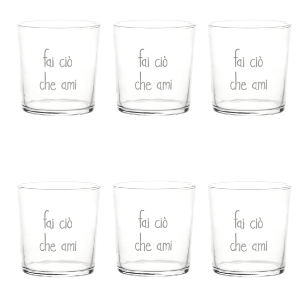 Bicchiere - Fai ciò che ami 35 cl
