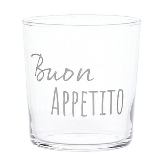 Bicchiere acqua 35 cl - Scritta: Buon Appetito