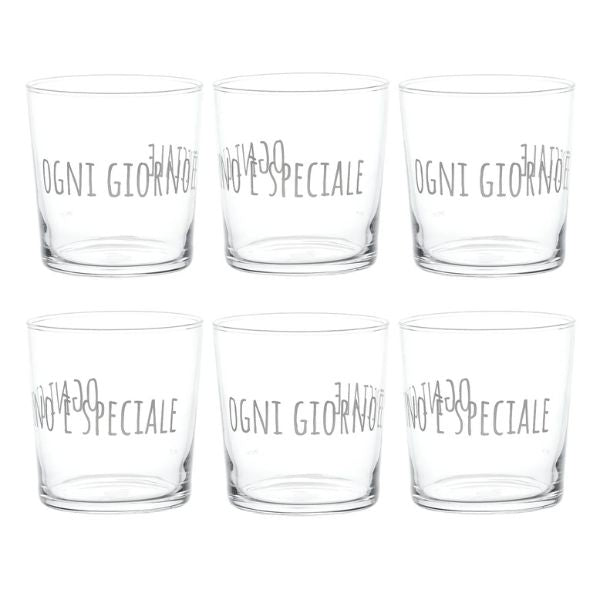 Bicchiere acqua 35 cl - Scritta: Giorno Speciale