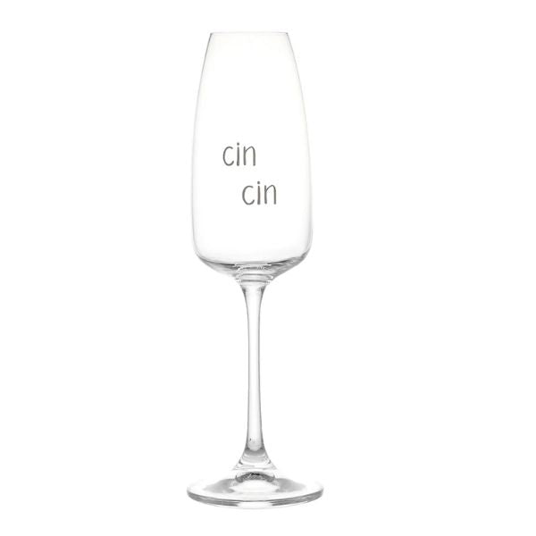 Set 2 Flute - Scritta: Cin Cin 29cl