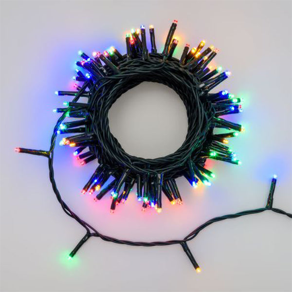 Catena Luminosa 180 LED Multicolore 17,1 mt- Memory controller 7 giochi di luce + luce fissa con timer 32460