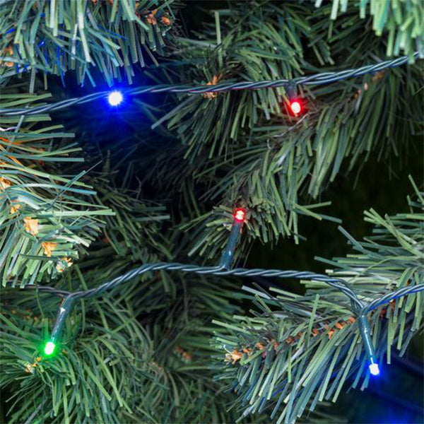 Catena Luminosa 180 LED Multicolore 17,1 mt- Memory controller 7 giochi di luce + luce fissa con timer 32460