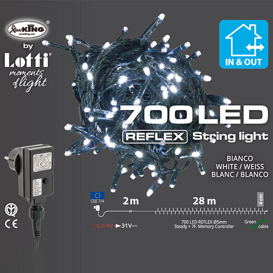 Catena Luminosa 700 LED Bianco Freddo 28 mt- 46221