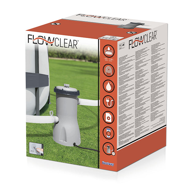 Pompa Filtro per Piscina 3.028 L/H con Cartuccia II- Bestway Flowclear™- 58386