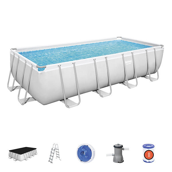 Piscina Rettangolare 488 x 244 x 122 cm Power Steel- 56670 Bestway