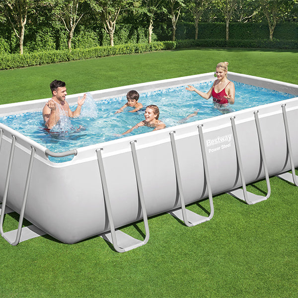 Piscina Rettangolare 488 x 244 x 122 cm Power Steel- 56670 Bestway