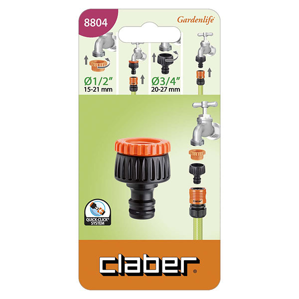 Presa rubinetto Multifiletto 3/4” - 1/2”- 8557