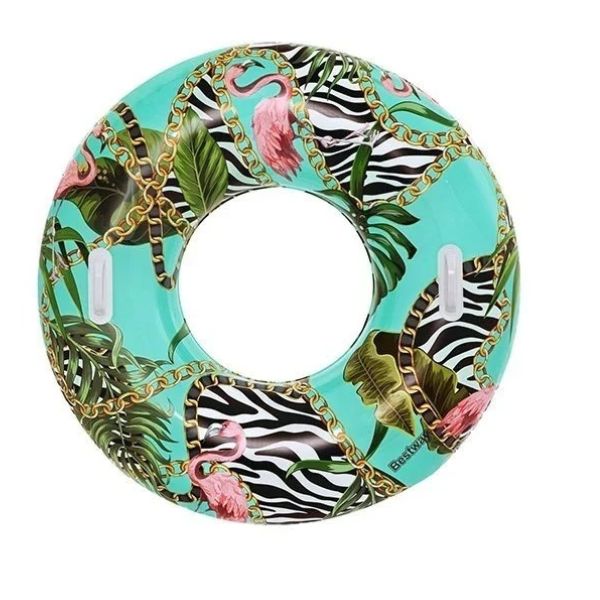 Ciambella salvagente gonfiabile fantasia floreale 99 X 99 X 31,5 cm