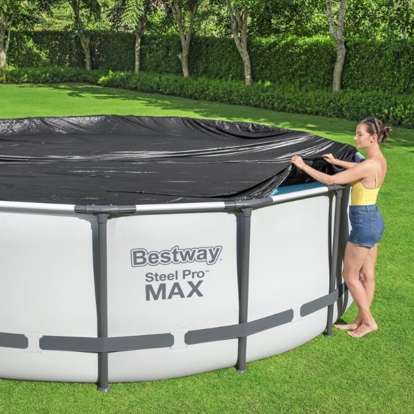 Copertura Piscina rotonda fast set e steel pro max - 58038