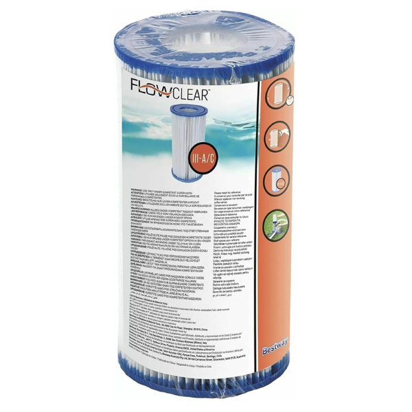 Cartucce filtro pompa piscina- 6 Pezzi- Compatibili con pompe filtro Intex e Bestway- 58012
