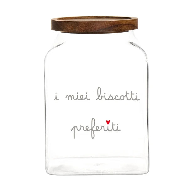 Barattolo in vetro - Scritta: I miei biscotti preferiti