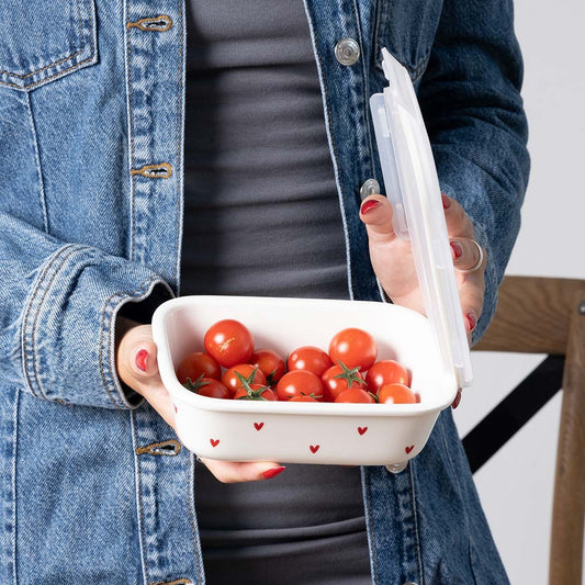 Contenitore con cuori - M - 16.6X12X5.1 cm