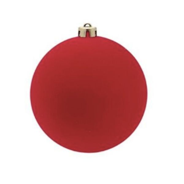 Pallina di Natale Rosso Velluto - 25 cm