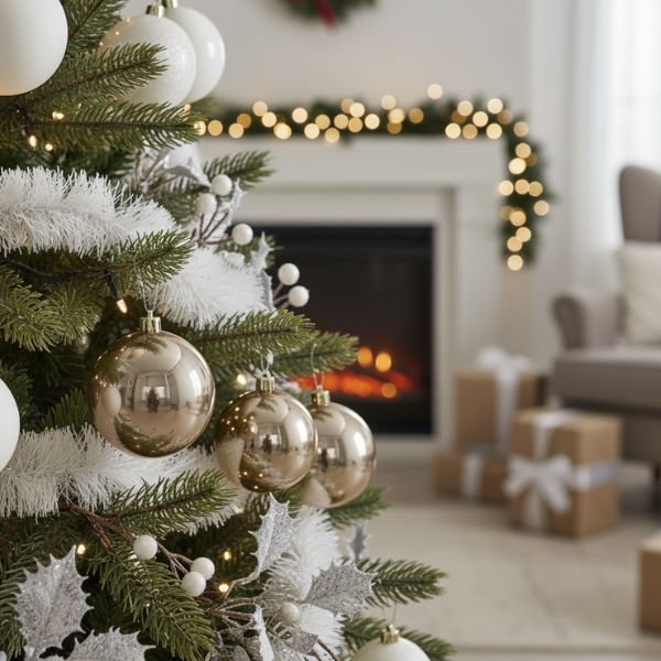 Palline di Natale Perla - 8 cm - 6 pz - Lucide & Opache