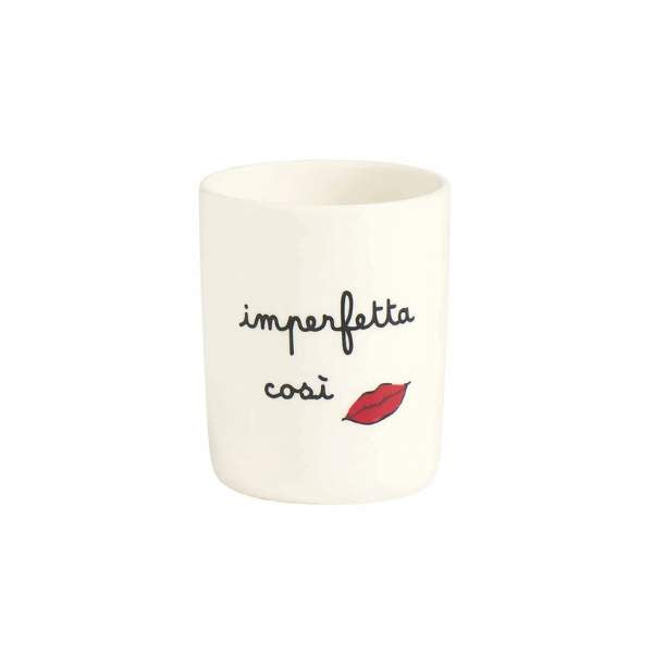 Portacosmetici - Scritta: Imperfetta così