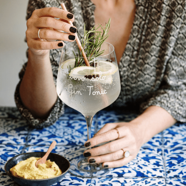 Set 2 Calici - Bevo solo Gin Tonic 82 cl