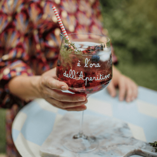 Set 2 Calici - è l'ora dell'aperitivo 82 cl