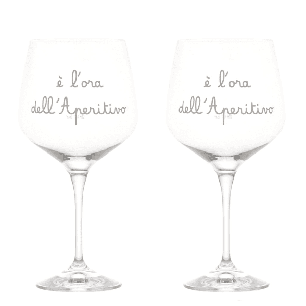 Set 2 Calici - è l'ora dell'aperitivo 82 cl