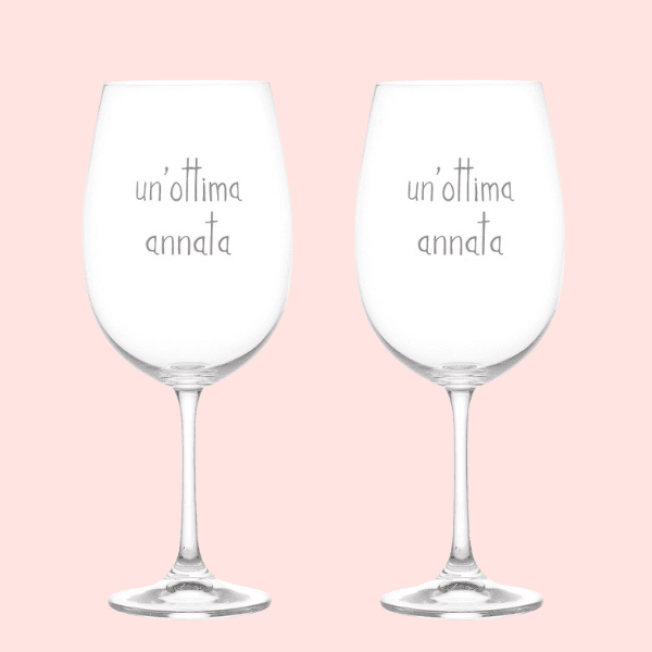Set 2 calici - Un'ottima annata 64 cl