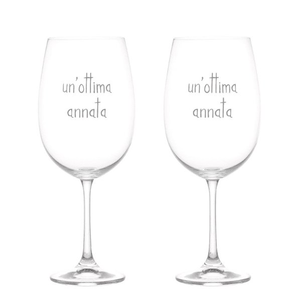 Set 2 calici - Un'ottima annata 64 cl
