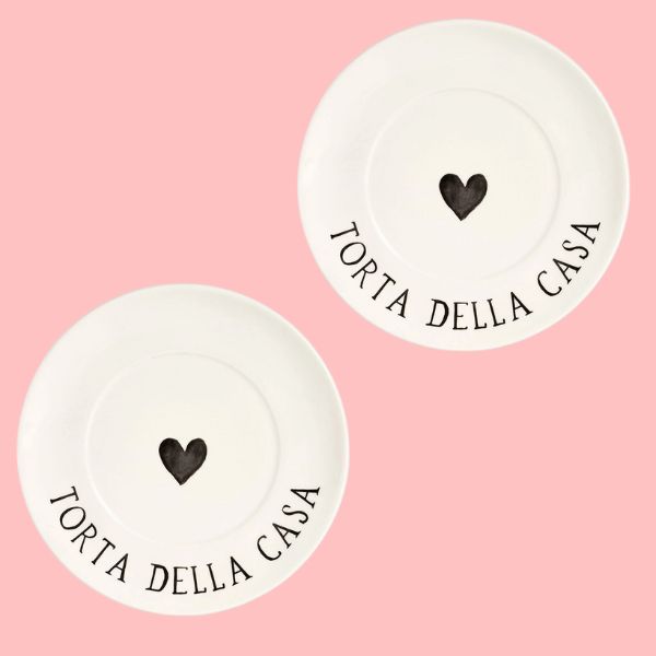 Set 2 piatti - Torta della casa 21 cm