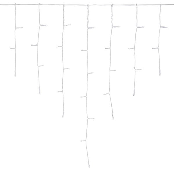 Tenda Luci di Natale 186 LED Bianco Caldo 4,2 mt