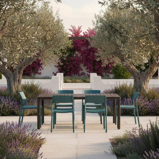 Set 4 Trill Armchair con braccioli Nardi Ottanio