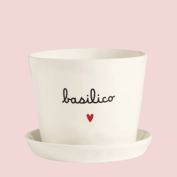 Vaso - Basilico cuore 15x12cm
