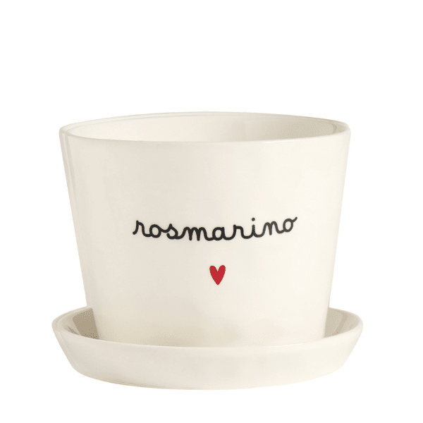 Vaso - Rosmarino cuore 15x12 cm