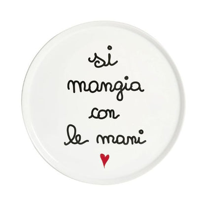 Piatto pizza - Si Mangia Con Le Mani 31,5 cm