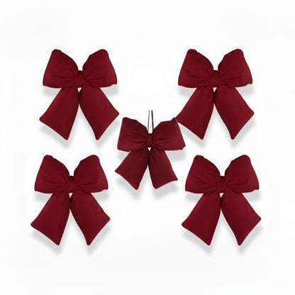 Set 5 fiocchi - Bordeux - 12 x 15 cm