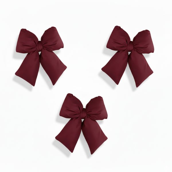 Set 3 fiocchi - Bordeux - 22 x 26 cm