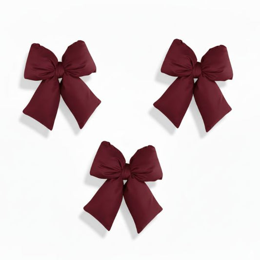 Set 3 fiocchi - Bordeux - 22 x 26 cm