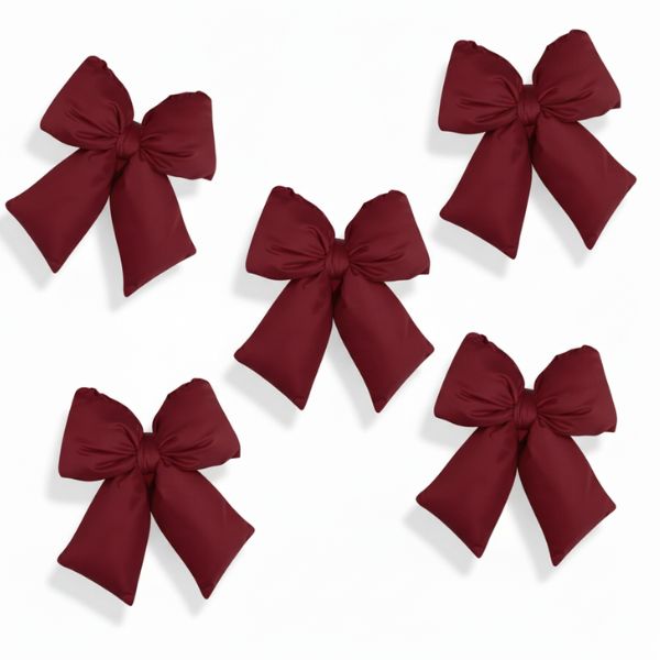 Set 5 fiocchi - Bordeux - 16 x 24 cm