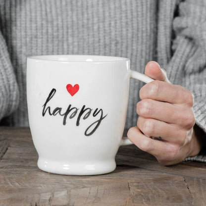 Mug con Scritta: Happy