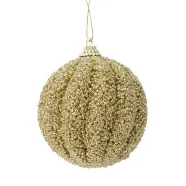 Set 4 Pallie oro Glitter 8 cm