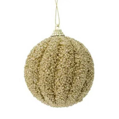 Set 4 Pallie oro Glitter 8 cm