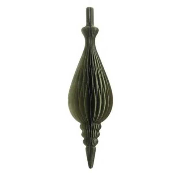 Pendente Verde in carta - H 80 cm